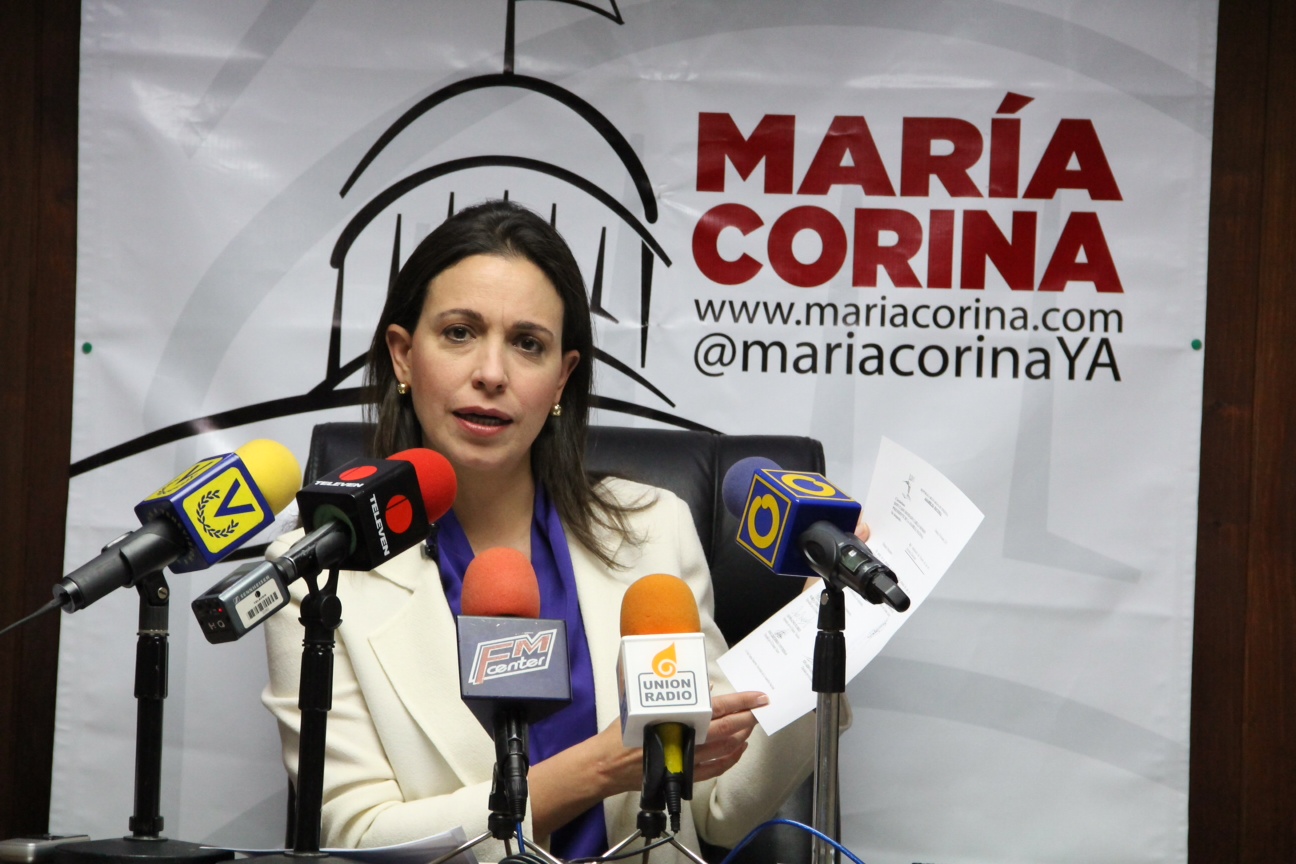 María Corina Machado presentó al país su informe de gestión parlamentaria 2012