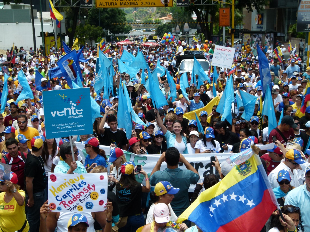 Galería de fotos de Vente Venezuela en el cierre de campaña de Henrique Capriles