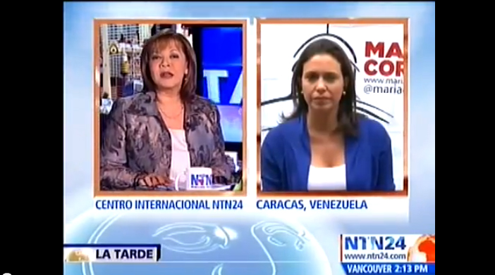 Maria Corina Machado habla sobre Mardo en NTN24