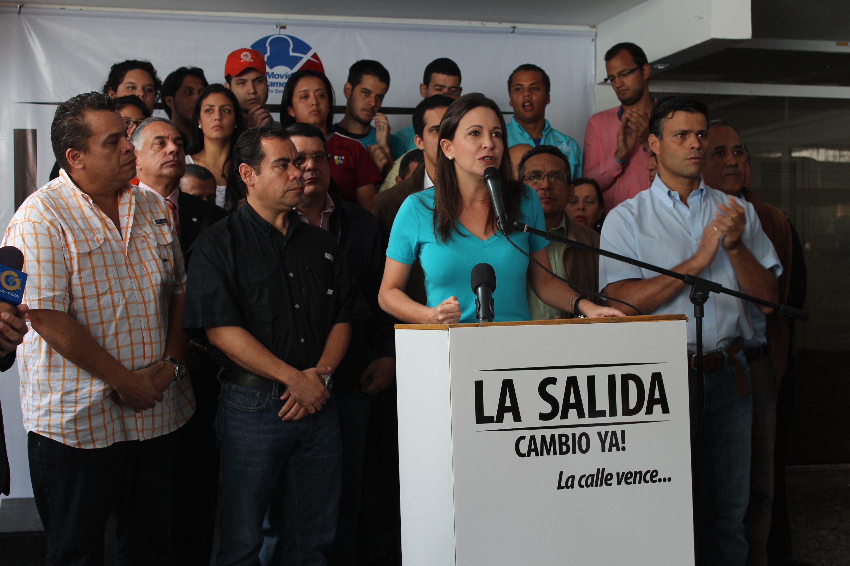Maria Corina Machado habla sobre #LaSalida