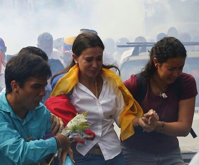 María Corina Machado, pasionaria de la protesta en Venezuela