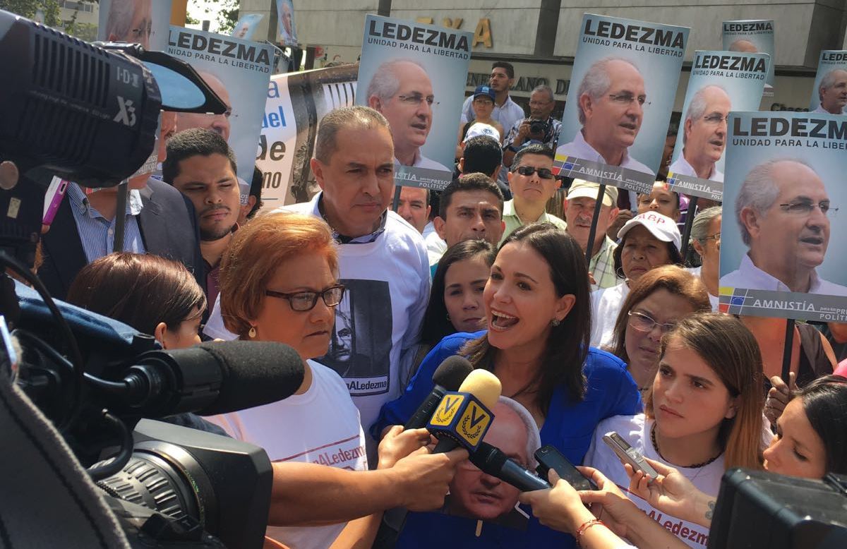 Machado: A un año del secuestro de Ledezma, la Transición avanzará con la renuncia de Maduro