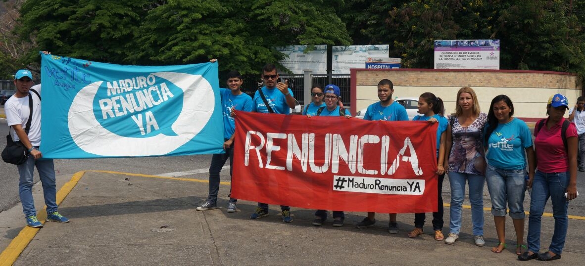 Vente Joven Aragua exige renuncia de Maduro, por el dinero que los oficialistas “se han robado”