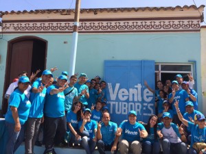 La primera casa azul, una sede de Vente Venezuela, en el municipio Tubores.