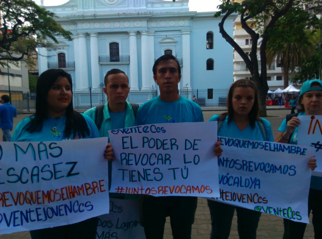 Vente Joven Caracas se moviliza en La Candelaria por el revocatorio