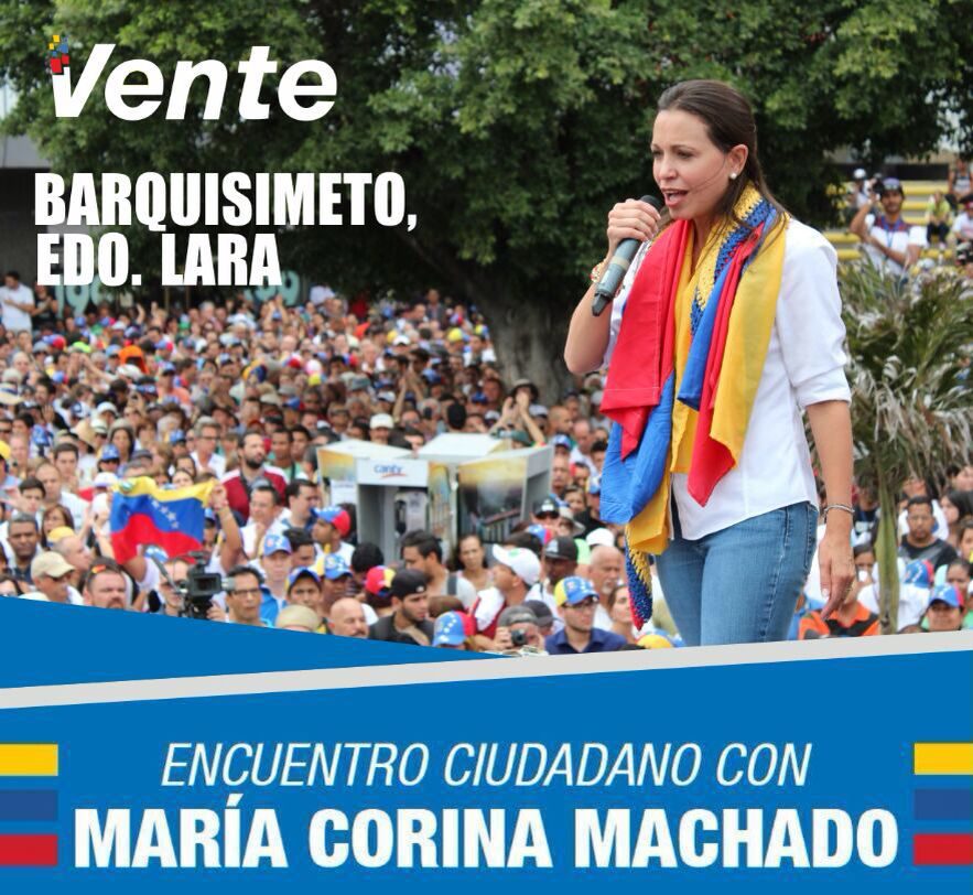 María Corina en Lara ratificará que ciudadanos en la calle lograrán referendo este año