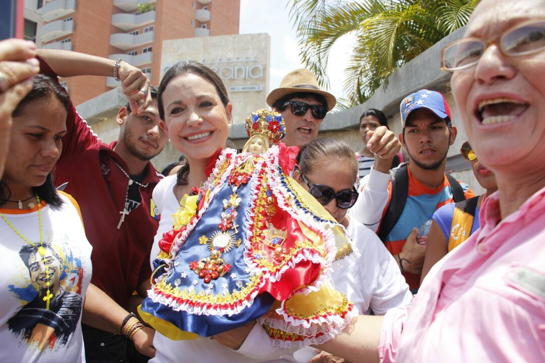 Machado en honores a la Virgen Del Valle: Nos reencontraremos en la calle por la libertad definitiva