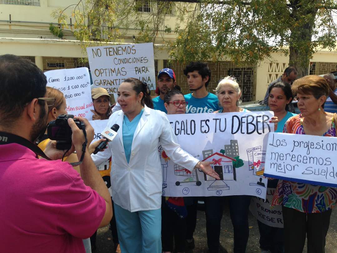 Vente Venezuela acompaña protesta de médicos en el Zulia