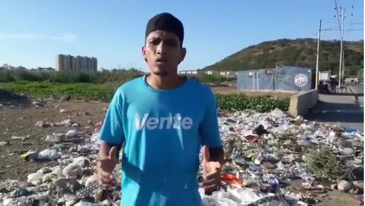 Eudomar Mejías: Régimen condena a los ciudadanos de Barcelona a vivir rodeados de basura