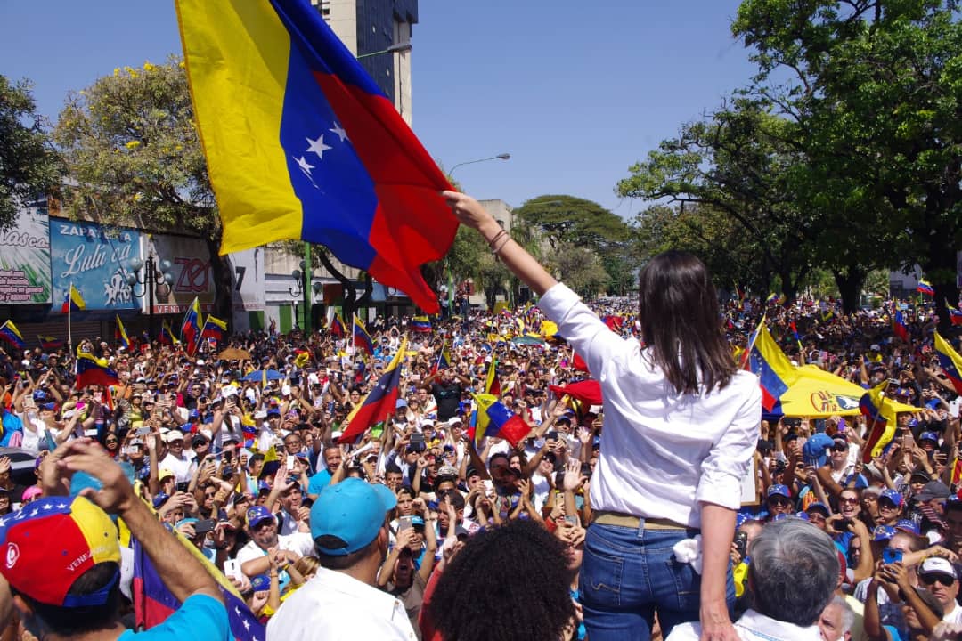 María Corina Machado: La cuestión no es si Maduro sale o no sale, sino cuándo sale