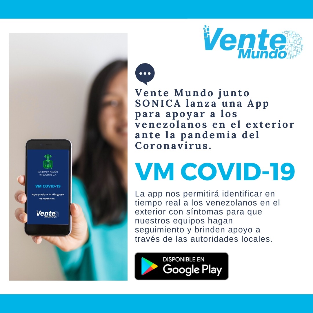 Vente Mundo lanza la primera App venezolana para el seguimiento del Coronavirus