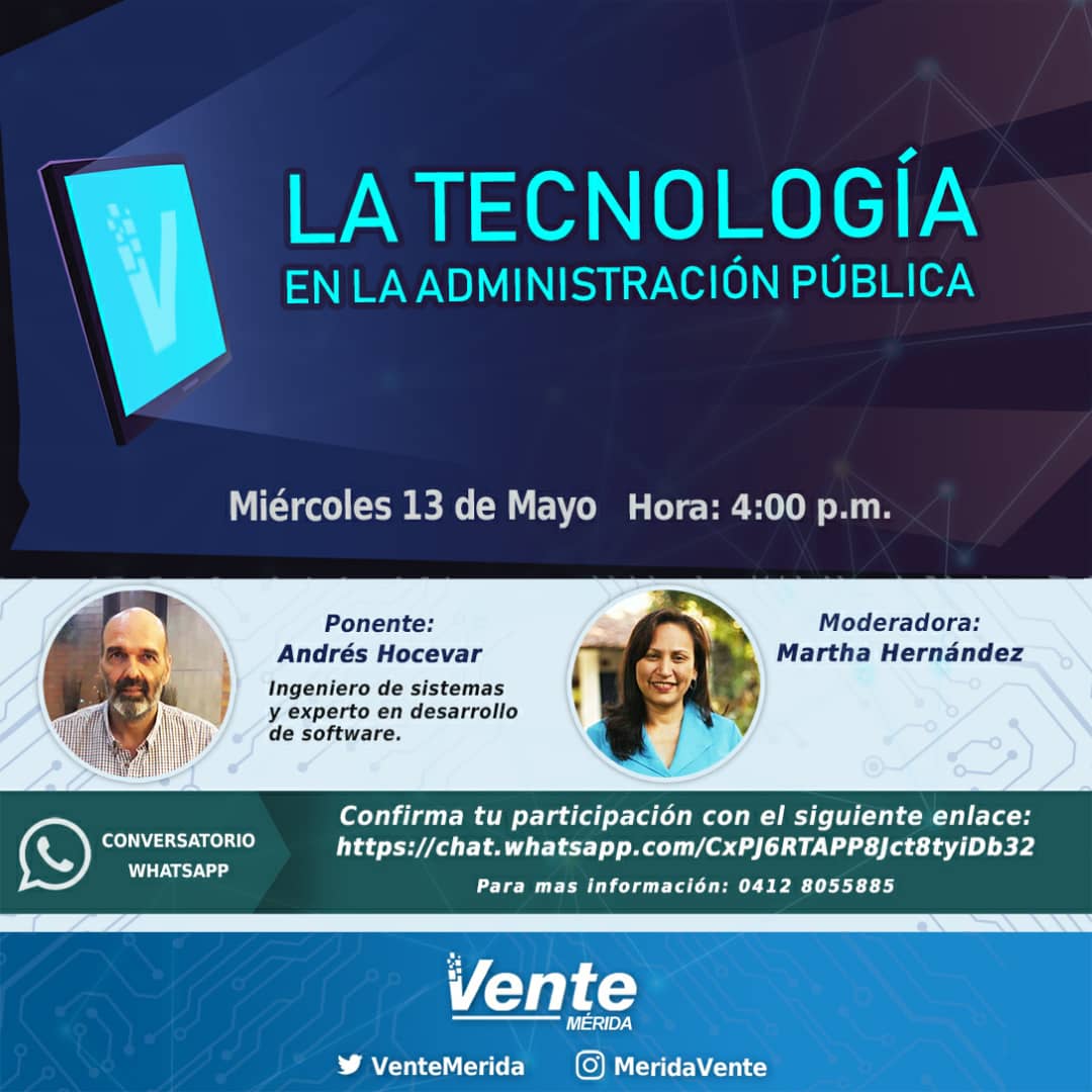 Andrés Hocevar: Podemos transformar la administración pública mediante el uso de la tecnología de la información