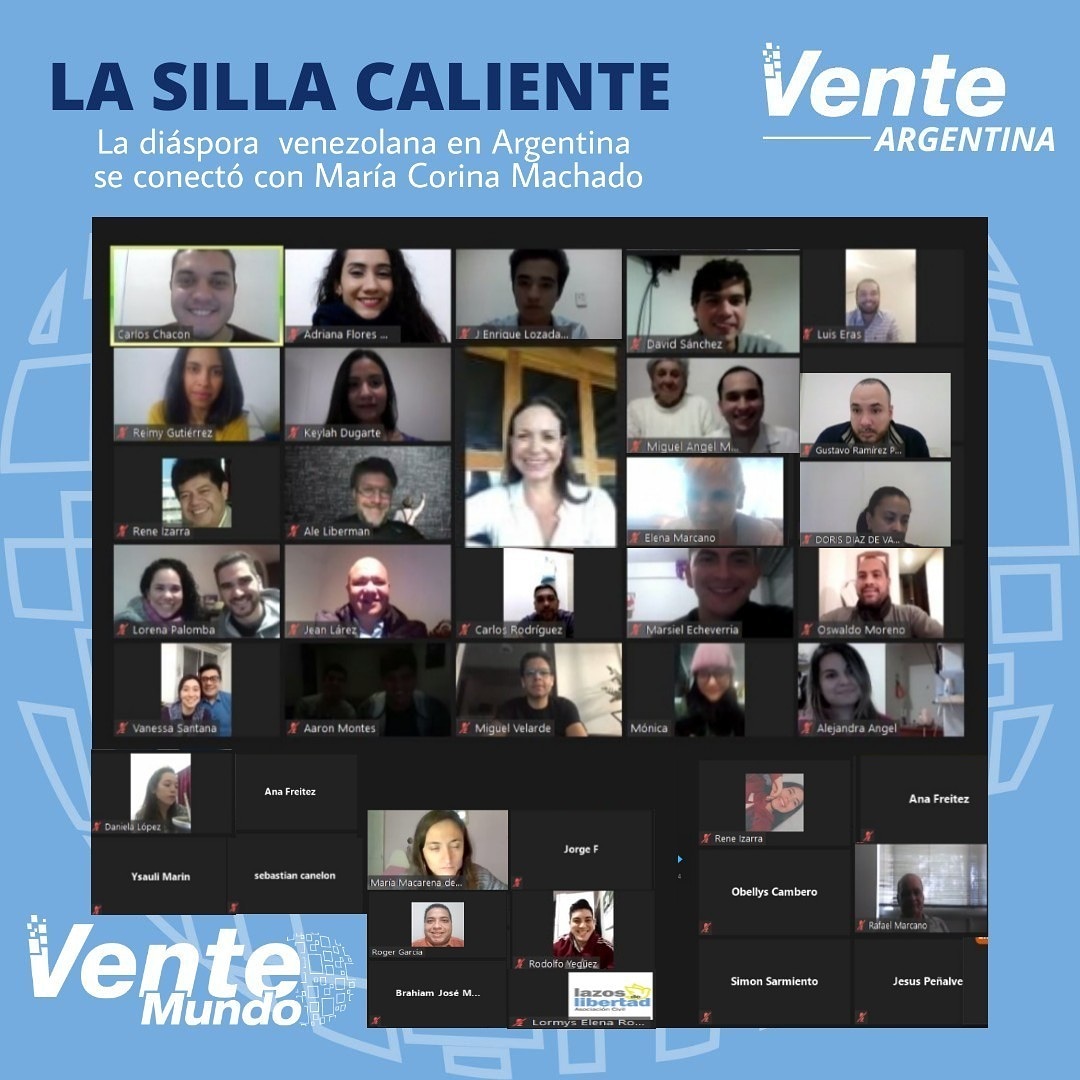 María Corina a venezolanos en Argentina: La OPE es la única vía que queda en Venezuela