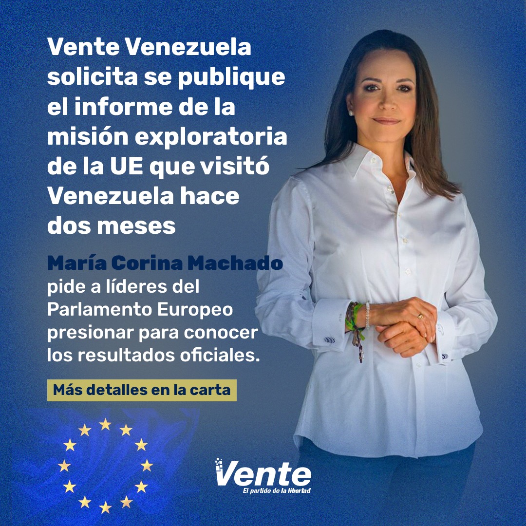 Vente Venezuela solicita se publique el informe de la misión exploratoria de la UE que visitó Venezuela