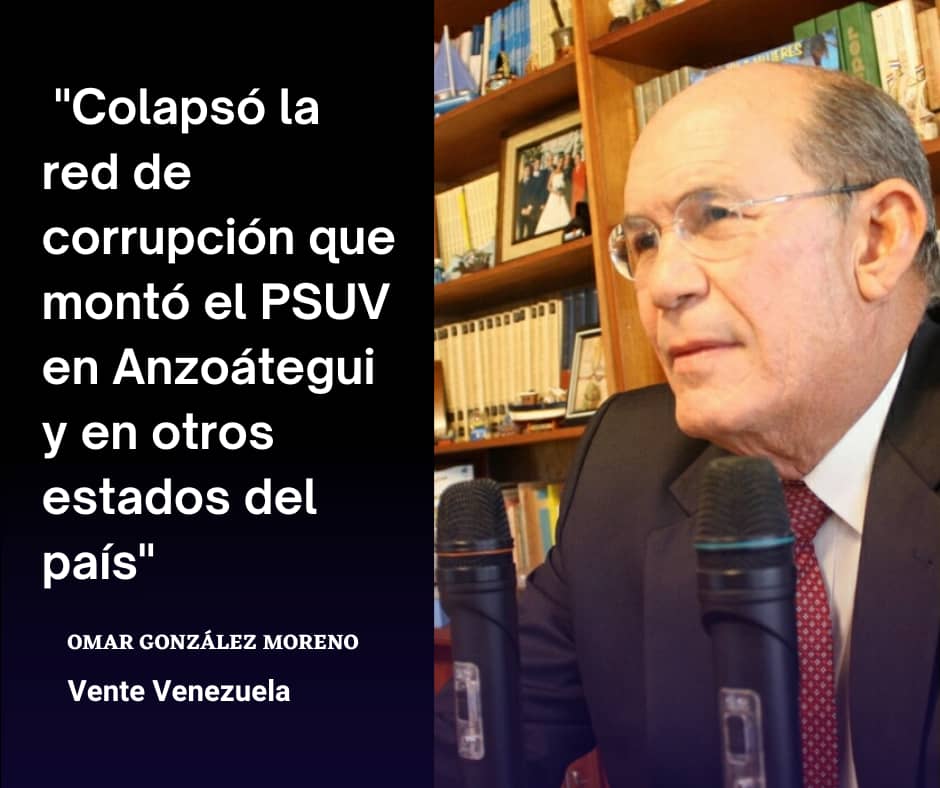 Omar González: Colapsa red de corrupción del Psuv en Anzoátegui y otras regiones del país
