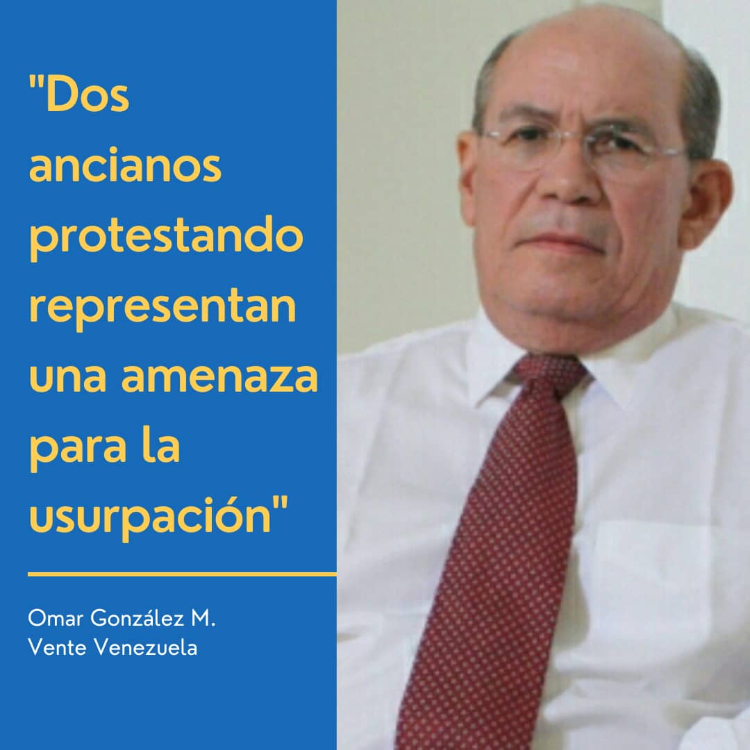 Omar González: Dos ancianos protestando representan una amenaza para la usurpación