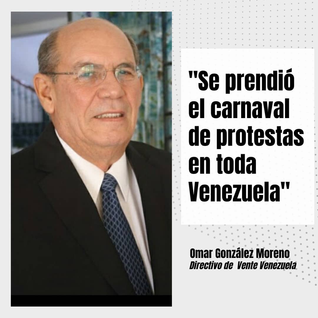 Omar González: Se prendió el Carnaval de protestas en Venezuela