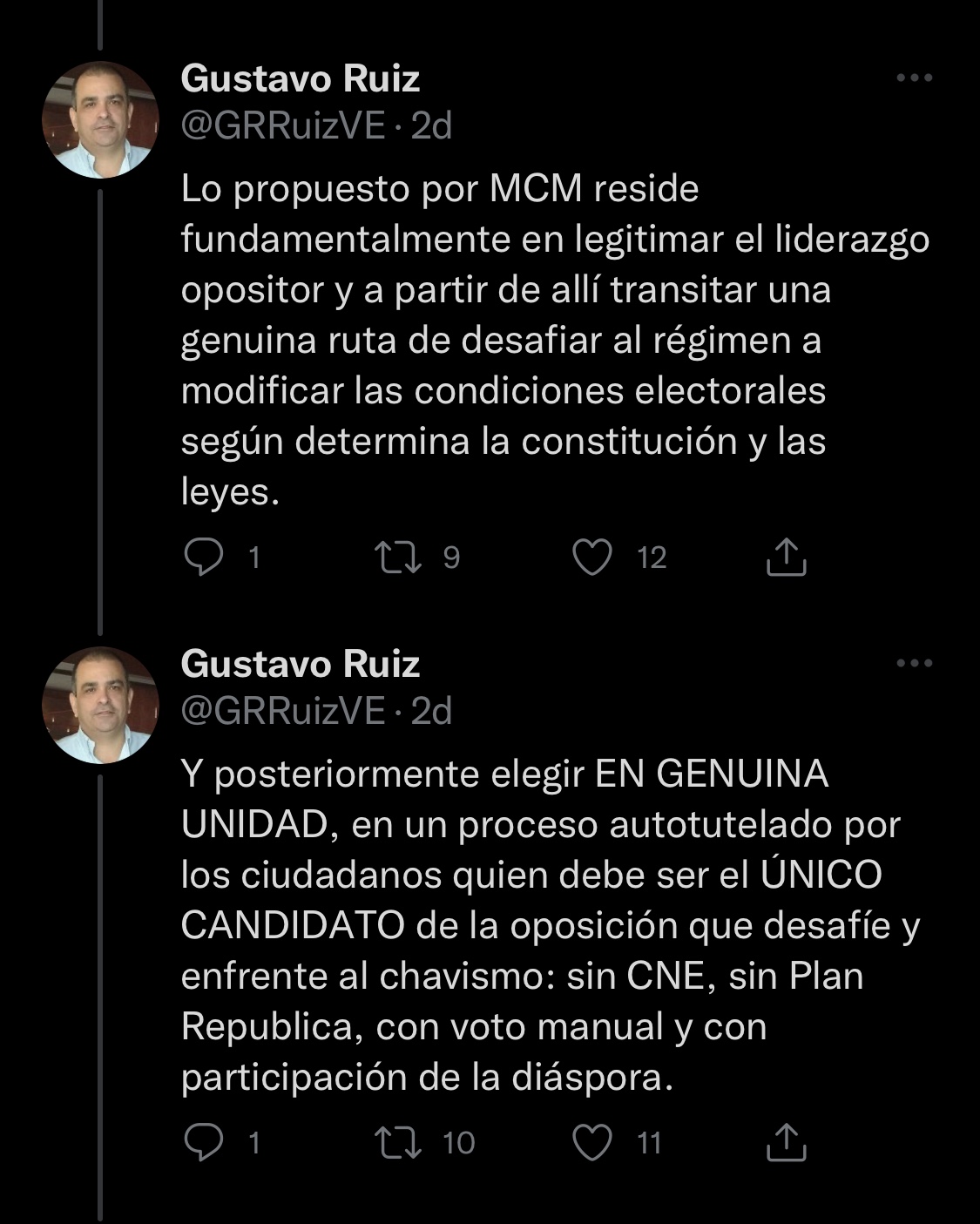 Gustavo Ruiz. Coordinador estadal de Vente Zulia