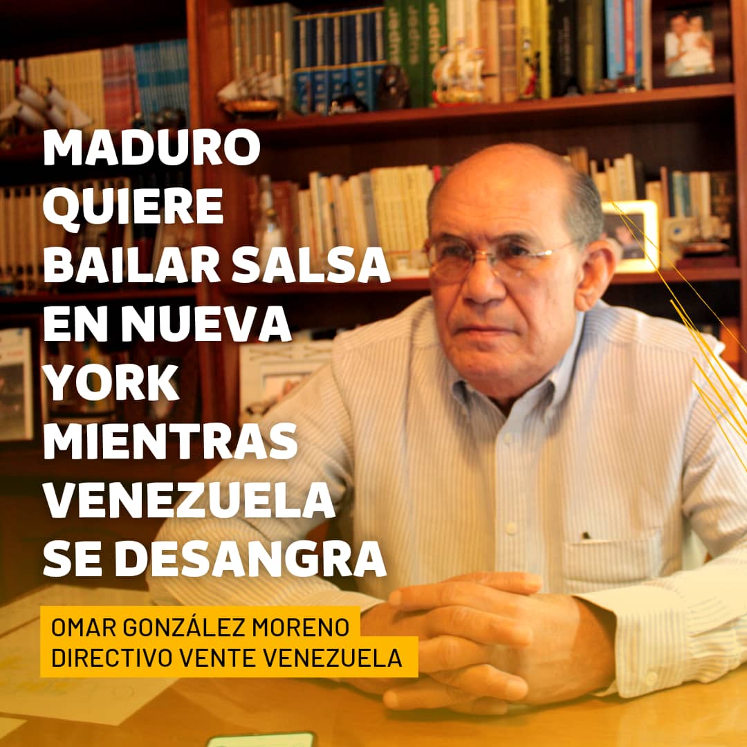 Omar González: Maduro quiere bailar salsa en Nueva York mientras Venezuela se desangra