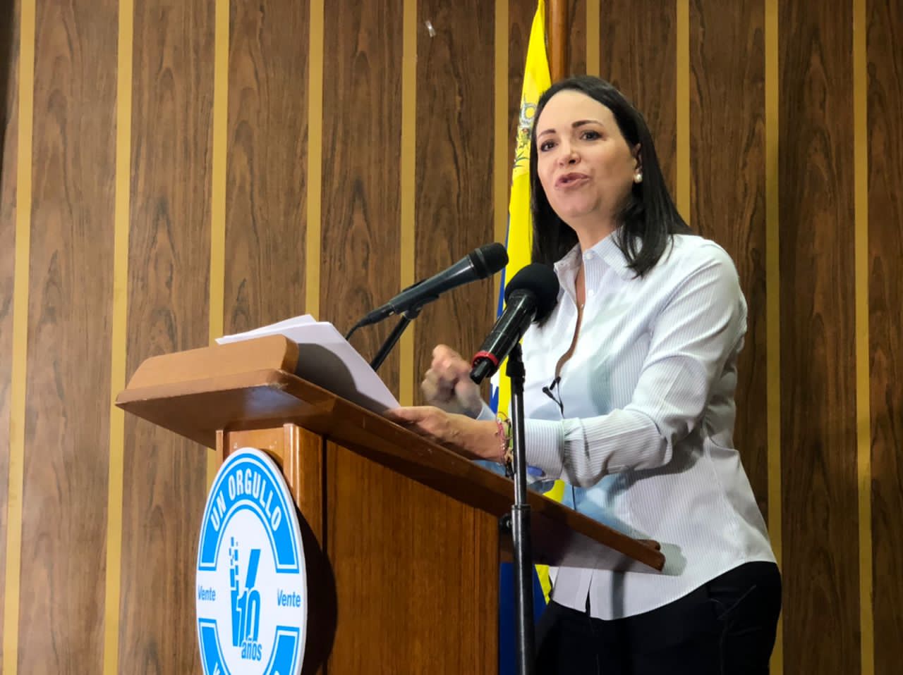 Discurso completo de María Corina en el décimo aniversario de Vente Venezuela
