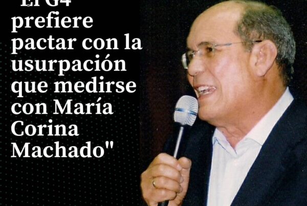 Omar González: G4 prefiere pactar con la usurpación que medirse con María Corina