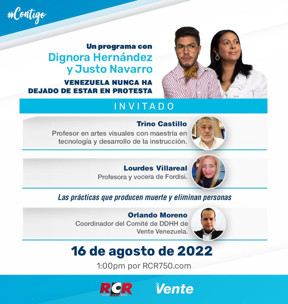 Para construir #Contigo, con Dignora Hernández y Justo Navarro: Venezuela y la protesta