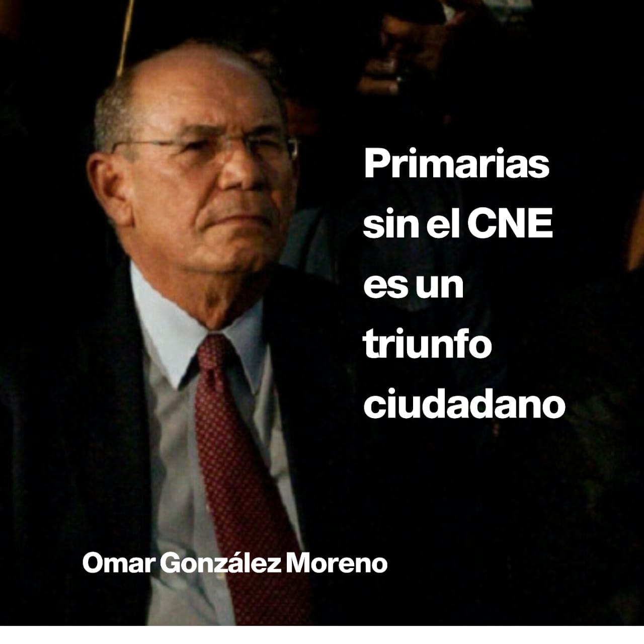 Omar González: Primarias sin CNE es un triunfo ciudadano