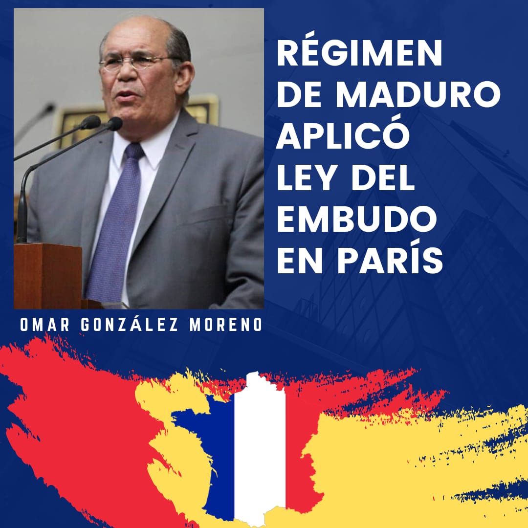 Omar González: Régimen de Maduro aplicó ley del embudo en París