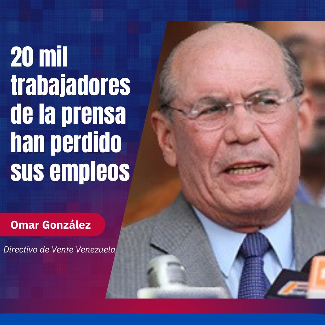 Omar González: 20 mil trabajadores de la prensa han perdido sus empleos