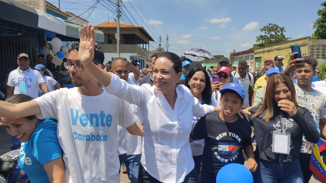María Corina en Carabobo: Primarias con captahuellas en vez de unir, dividen a la sociedad venezolana
