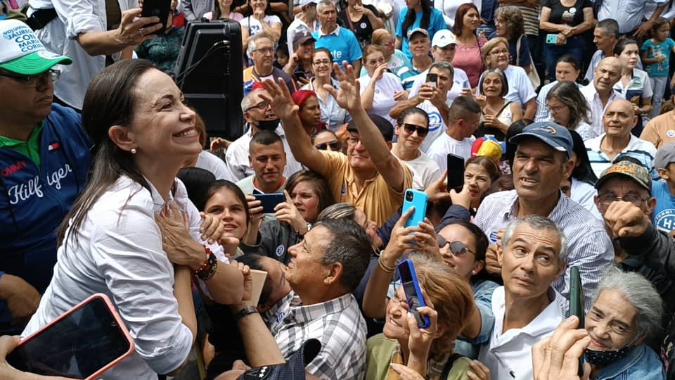 María Corina en La Grita: Voto de los venezolanos en el exterior es un logro de la gente