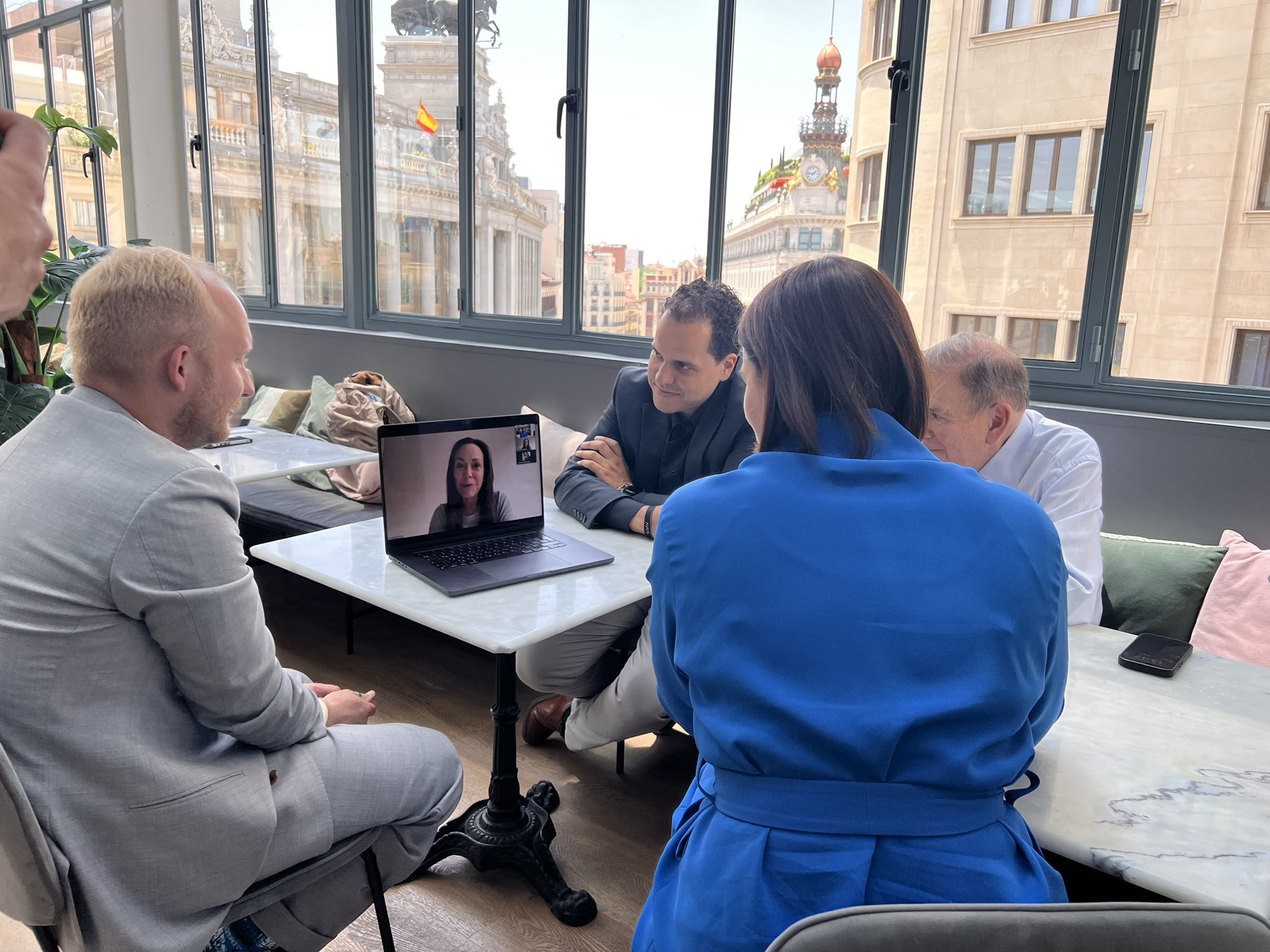 María Corina Machado y Edmundo González se reunieron con la presidenta electa de Bielorrusia
