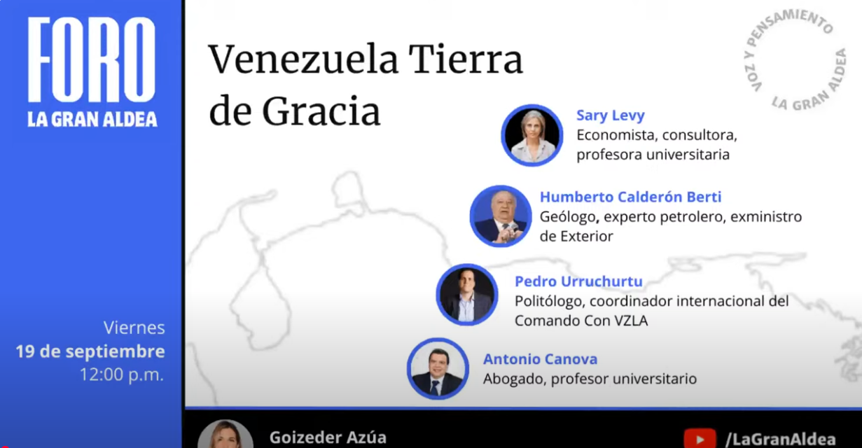 Foro Venezuela Tierra de Gracia: expertos trazan la ruta de la reconstrucción