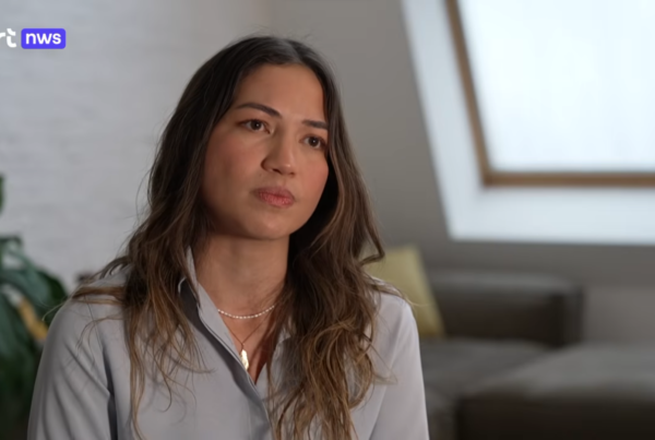 Claudia Macero durante la entrevista