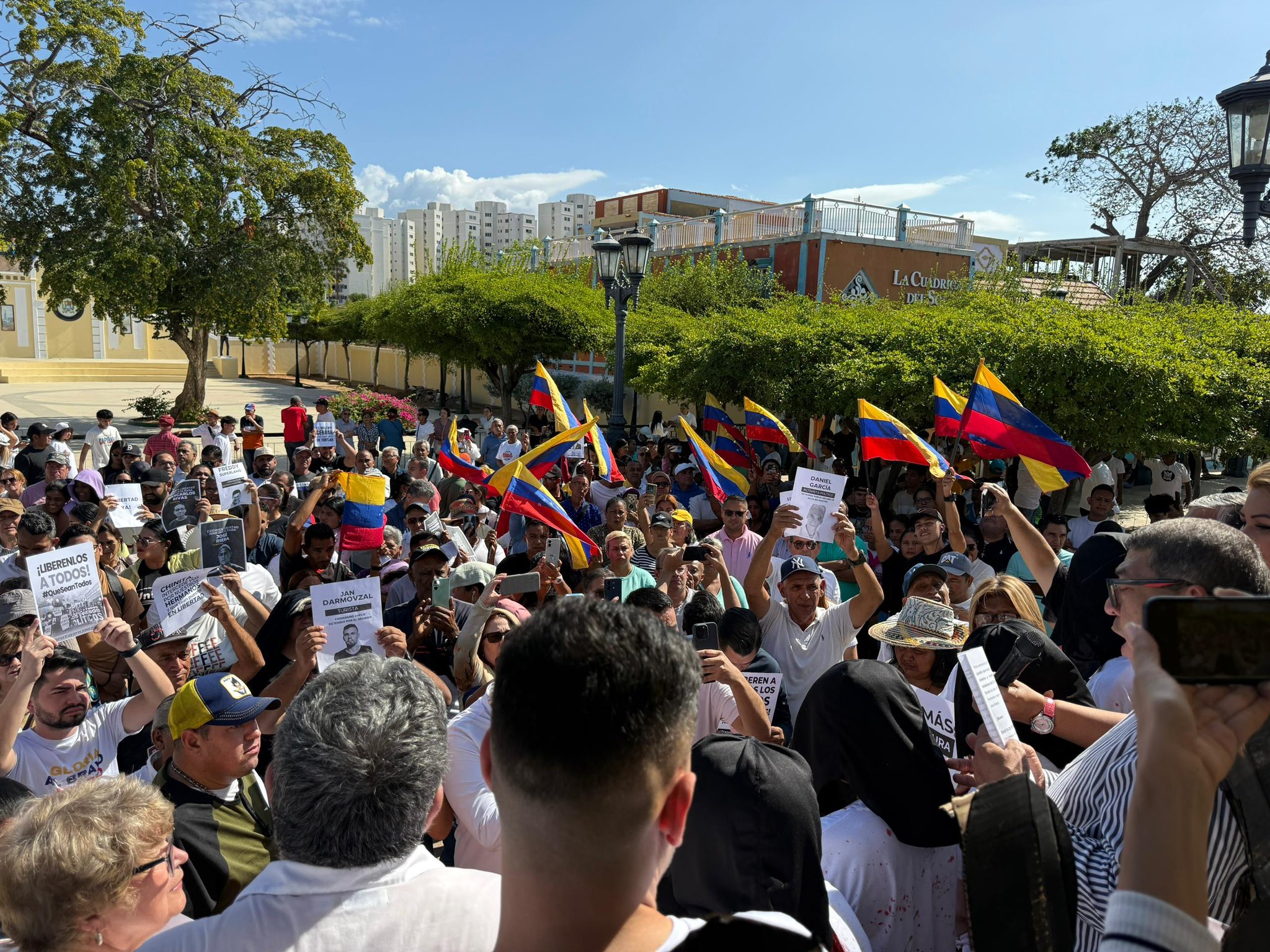 Los venezolanos se manifestaron este viernes: exigieron libertad para todos los presos políticos y una transición hacia la democracia