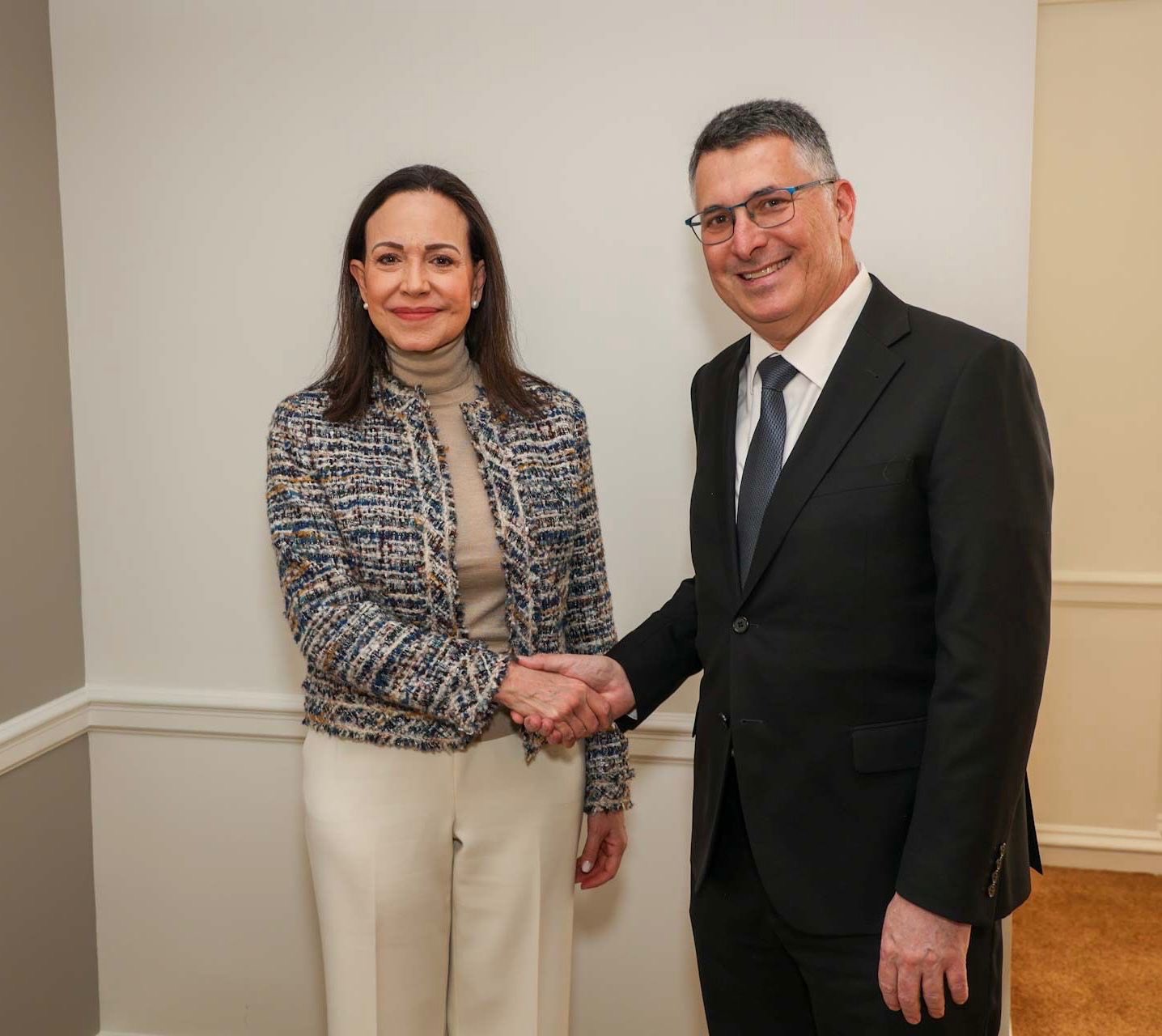 María Corina se reunió con el canciller de Israel: Venezuela será un país será un socio confiable y estable para las demás democracias del mundo