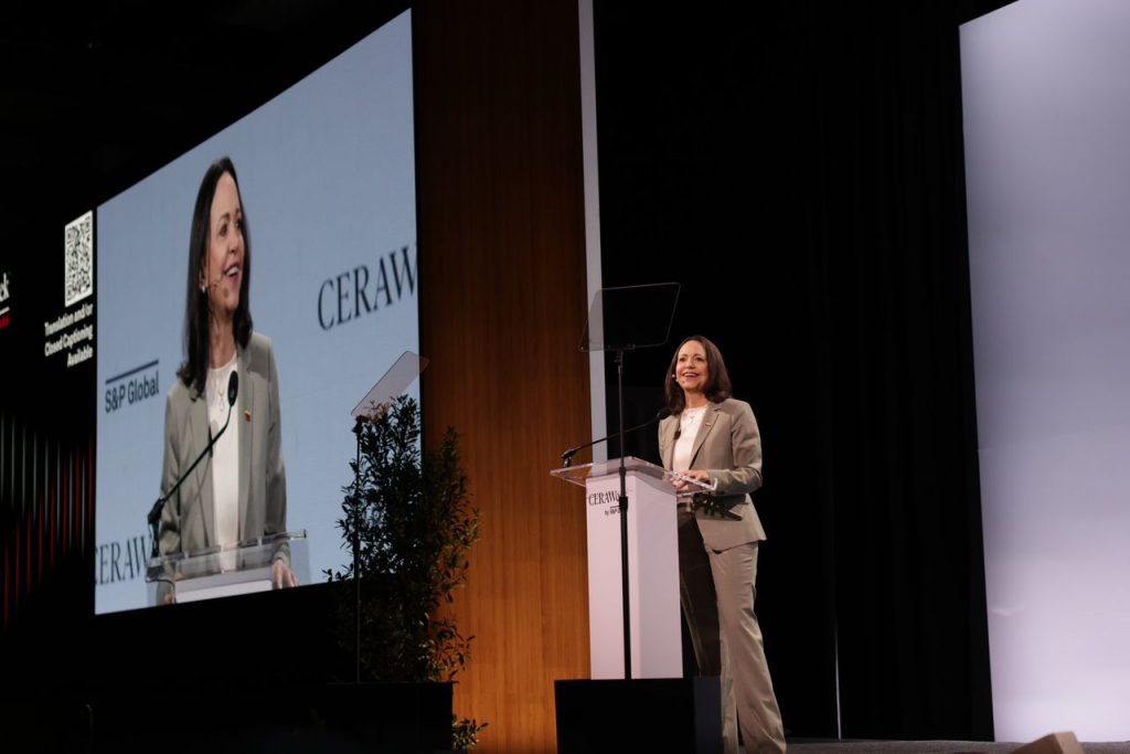 [VIDEO] El discurso de María Corina en la conferencia energética de CERAWeek: El camino para desplegar todo el potencial de Venezuela ya está en marcha.