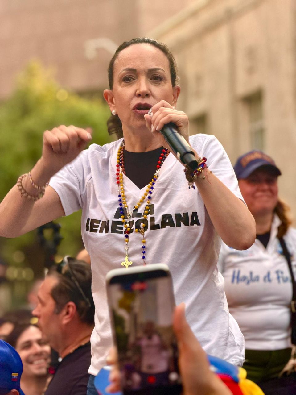 María Corina con los venezolanos en Houston: “Nada ni nadie nos va a detener; vamos por una transición ordenada”