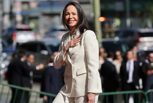 María Corina Machado en la toma de posesión de José Antonio Kast | Foto: Javier Torres / AFP