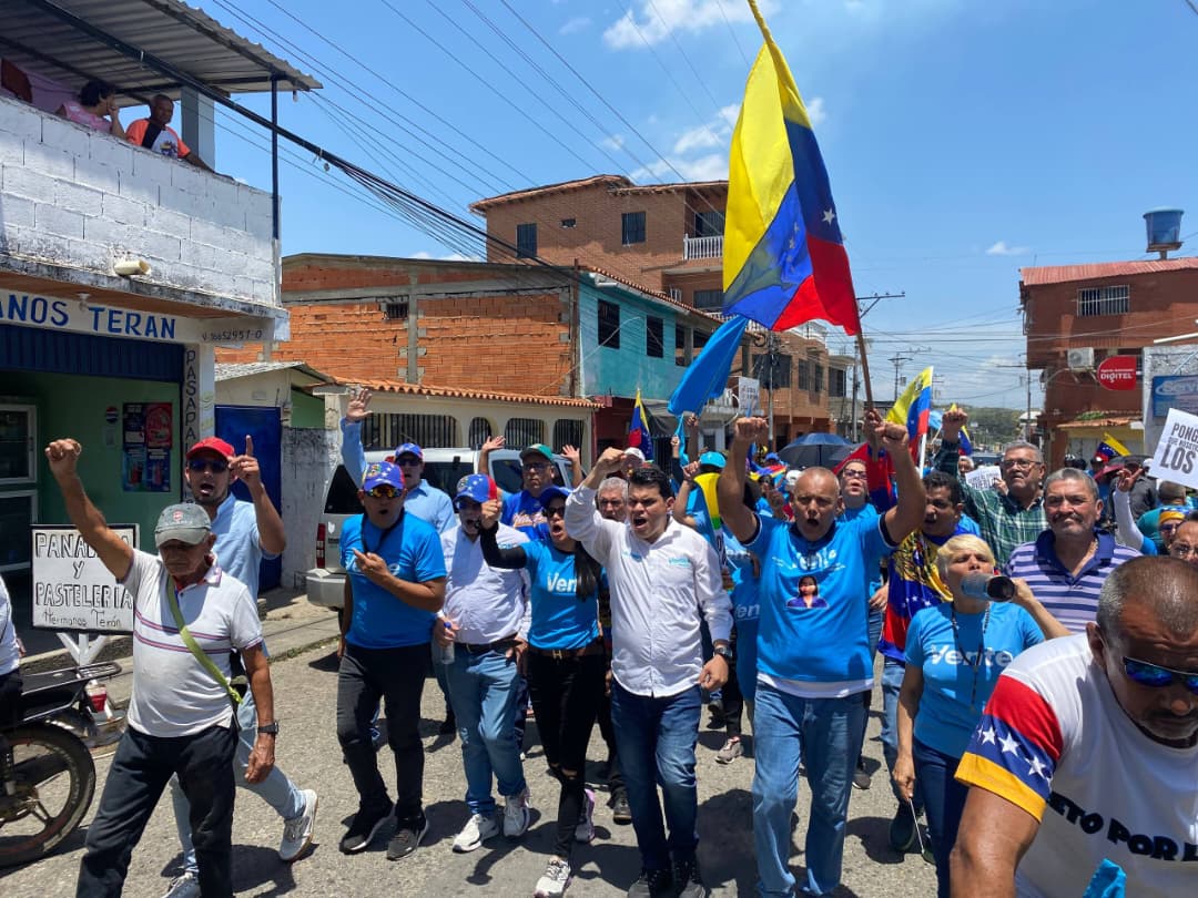 Vente Trujillo se movilizó en las calles de Monay para exigir elecciones presidenciales libres