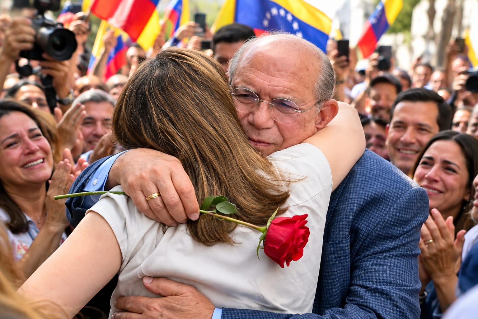 Omar González: Emotivo reencuentro de María Corina Machado con sus compañeros de lucha